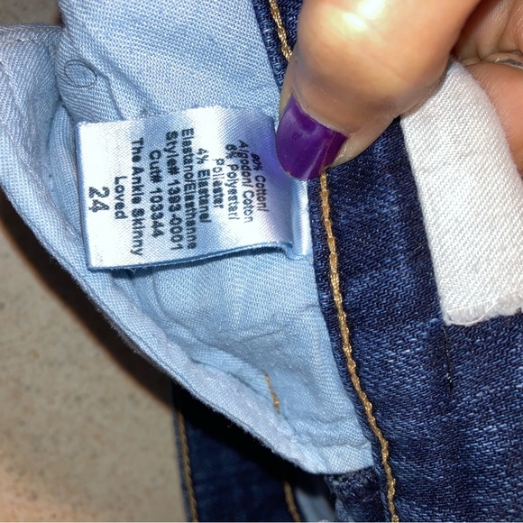 EUC Current Elliott Ankle Skinny Jeans Loved 1995 Low waisted size 24 Denim - Picture 5 of 6